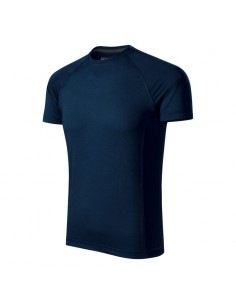 Malfini Ανδρικό Διαφημιστικό T-shirt Κοντομάνικο σε Navy Μπλε Χρώμα MLI-17502