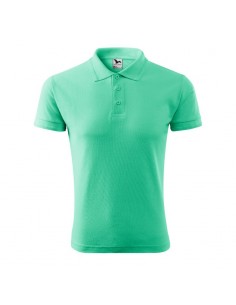 Malfini Ανδρικό T-shirt Κοντομάνικο Polo Πράσινο MLI-20395 2
