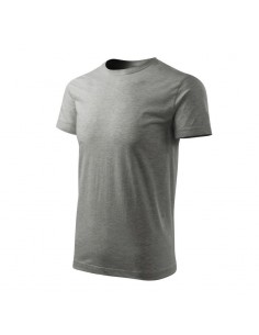 Malfini Basic Ανδρικό Διαφημιστικό T-shirt Κοντομάνικο σε Γκρι Χρώμα MLI-F2912