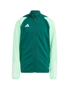 Adidas Αθλητική Παιδική Ζακέτα Φούτερ Πράσινη HU1314