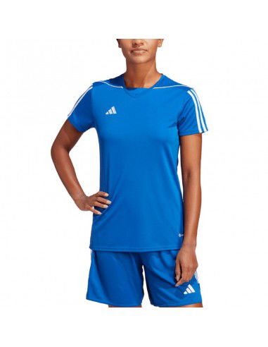 Adidas Tiro 23 League Γυναικείο Αθλητικό T-shirt Fast Drying Μπλε HR4616 Adidas Tiro 23 League Γυναικείο Αθλητικό T-shirt Fast Drying Μπλε HR4616