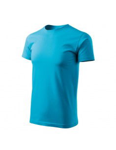 Malfini Ανδρικό Διαφημιστικό T-shirt Κοντομάνικο σε Γαλάζιο Χρώμα MLI-F2944