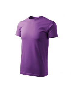 Malfini Ανδρικό Διαφημιστικό T-shirt Κοντομάνικο σε Μωβ Χρώμα MLI-F2964