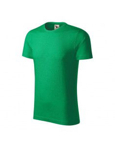 Malfini Ανδρικό Διαφημιστικό T-shirt Κοντομάνικο σε Πράσινο Χρώμα MLI-17316