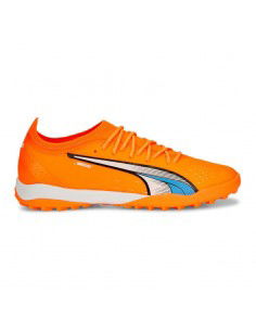 Puma Ultra Eltimate Cage TT 107210-01 Χαμηλά Ποδοσφαιρικά Παπούτσια με Σχάρα Ultra Orange / White / Blue Glimmer