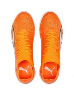 Puma Ultra Match IT 107221-01 Χαμηλά Ποδοσφαιρικά Παπούτσια Σάλας Ultra Orange / White / Blue Glimmer 2