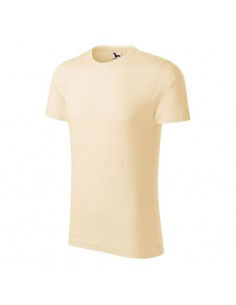 Malfini Ανδρικό Διαφημιστικό T-shirt Κοντομάνικο σε Μπεζ Χρώμα MLI-17321