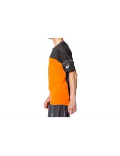 ASICS Fujitrail Ανδρική Μπλούζα με Φερμουάρ Κοντομάνικη Πορτοκαλί 2011B895-800 2