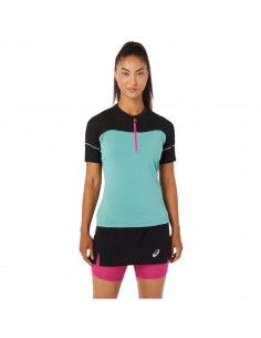 ASICS Fujitrail Γυναικεία Αθλητική Μπλούζα Κοντομάνικη Τιρκουάζ 2012B927-303