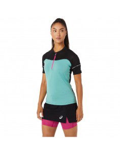 ASICS Fujitrail Γυναικεία Αθλητική Μπλούζα Κοντομάνικη Τιρκουάζ 2012B927-303 2
