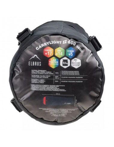 Elbrus Carrylight II 600 sleeping bag 92800404118 Elbrus Carrylight II 600 sleeping bag 92800404118