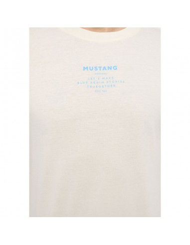 Mustang Ανδρικό T-shirt Κοντομάνικο Μπεζ 1013806-8001 Mustang Ανδρικό T-shirt Κοντομάνικο Μπεζ 1013806-8001