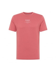 Mustang Ανδρικό T-shirt Κοντομάνικο Ροζ 10138068268