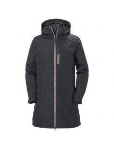 Helly Hansen Μακρύ Γυναικείο Puffer Μπουφάν για Χειμώνα Navy Μπλε 62395-860