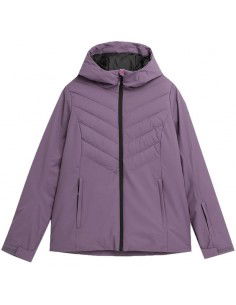 4F 4FAW23TJACF122-50S Γυναικείο Μπουφάν για Σκι & Snowboard Μωβ