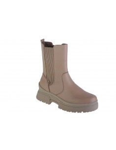 Rieker Δερμάτινα Γυναικεία Μποτάκια Μπεζ W0380-62