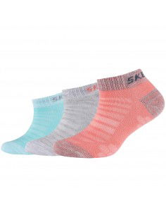 Skechers 3PPK Girls Mesh Ventilation Socks SK430323060