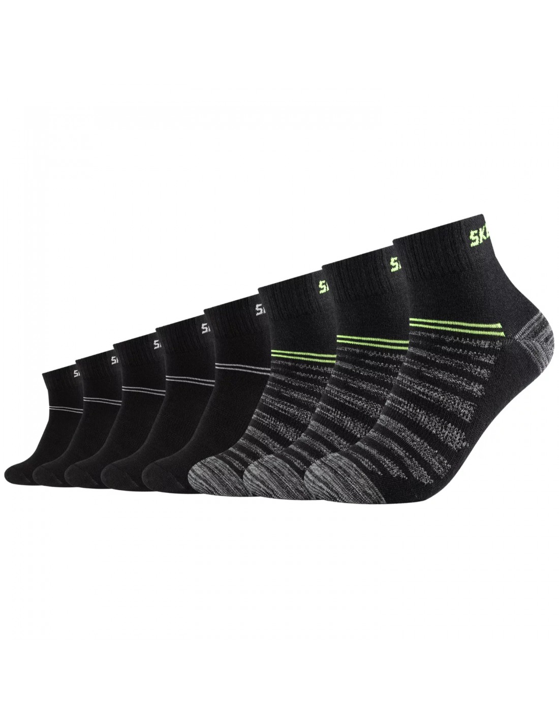 Skechers 3PPK Wm Mesh Ventilation Quarter Socks SK420179997