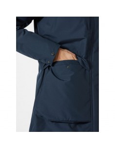 Helly Hansen Κοντό Γυναικείο Μπουφάν Παρκά για Χειμώνα Μπλε 54012-597 2