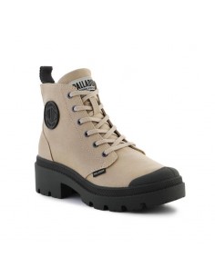 Palladium Pallabase Twill Γυναικεία Μποτάκια Μπεζ 96907-211-M
