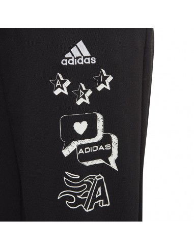 Adidas Παιδικό Παντελόνι Φόρμας Μαύρο IA1552 Adidas Παιδικό Παντελόνι Φόρμας Μαύρο IA1552