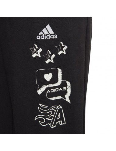 Adidas Παιδικό Παντελόνι Φόρμας Μαύρο IA1552 Adidas Παιδικό Παντελόνι Φόρμας Μαύρο IA1552