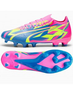 Puma Ultra Match Energy Luminous FG/MG 107543-01 Χαμηλά Ποδοσφαιρικά Παπούτσια με Τάπες Ροζ 2
