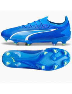 Puma Ultra Ultimate FG/AG 107311-03 Χαμηλά Ποδοσφαιρικά Παπούτσια με Τάπες Ultra Blue / White / Pro Green