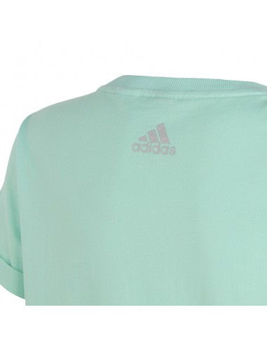Adidas Παιδική Καλοκαιρινή Μπλούζα Κοντομάνικη Τιρκουάζ Dance Knotted HR5817 Adidas Παιδική Καλοκαιρινή Μπλούζα Κοντομάνικη Τιρκουάζ Dance Knotted HR5817