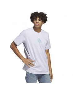 Adidas Ανδρικό T-shirt Κοντομάνικο Λευκό HT0986 2