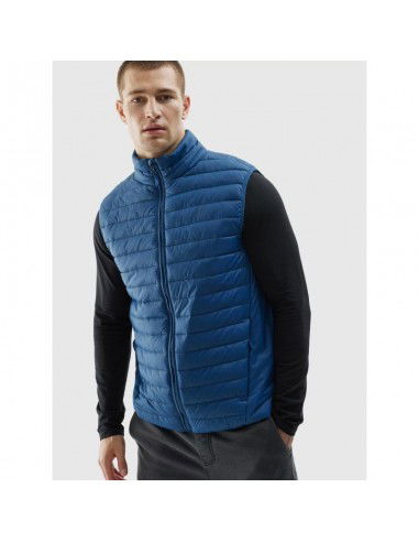 4F Αμάνικο Ανδρικό Μπουφάν Puffer Μπλε 4FAW23TVESM062-32S 4F Αμάνικο Ανδρικό Μπουφάν Puffer Μπλε 4FAW23TVESM062-32S