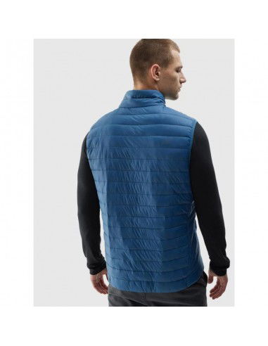 4F Αμάνικο Ανδρικό Μπουφάν Puffer Μπλε 4FAW23TVESM062-32S 4F Αμάνικο Ανδρικό Μπουφάν Puffer Μπλε 4FAW23TVESM062-32S