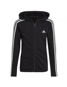 Sweatshirt adidas Essentials 3 Stripes FullZip Hoodie girls IC3634 2