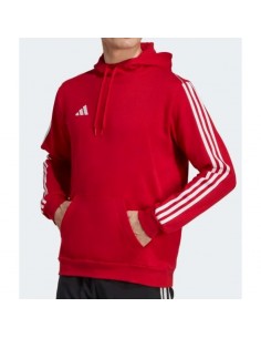 Adidas Tiro 23 League Ανδρικό Φούτερ με Κουκούλα και Τσέπες Κόκκινο HS3600