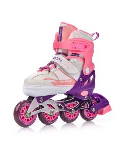 Meteor Invert 22560-22562 Inline Αυξομειούμενα Rollers Ροζ Παιδικά