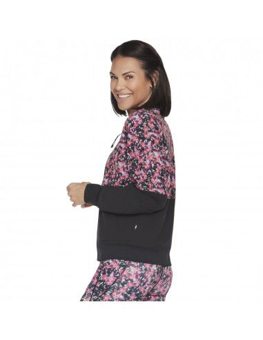 Skechers Fantasy Fields Κοντό Γυναικείο Bomber Jacket Διπλής Όψης Ροζ WJA314-BKRB Skechers Fantasy Fields Κοντό Γυναικείο Bomber Jacket Διπλής Όψης Ροζ WJA314-BKRB