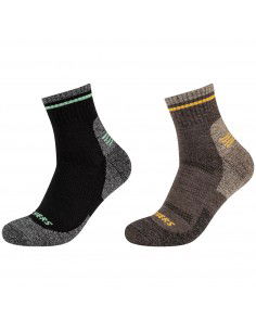 Skechers 2PPK Men Trail Wool Quarter Socks SK420528997
