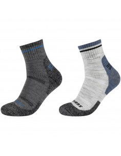 Skechers 2PPK Men Trail Wool Quarter Socks SK420529300