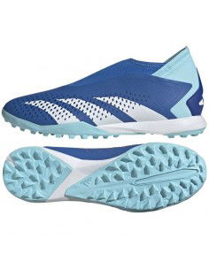 Adidas Predator Precision.3 TF GZ0001 Ψηλά Ποδοσφαιρικά Παπούτσια με Σχάρα Bright Royal / Cloud White / Bliss Blue 2