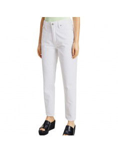 Calvin Klein Ψηλόμεσο Γυναικείο Jean Παντελόνι σε Mom Εφαρμογή Λευκό J20J218514-1AA 2