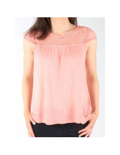 Wrangler Capsleeve Tee Coral Peach W W7337FDJX