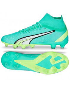 Puma Ultra Pro FG/AG 107240-03 Ψηλά Ποδοσφαιρικά Παπούτσια με Τάπες Τιρκουάζ
