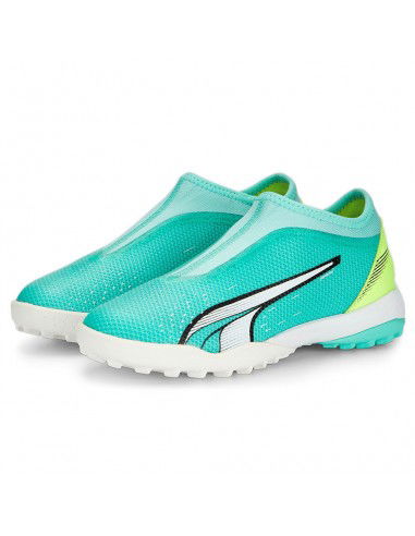 Puma Παιδικά Ποδοσφαιρικά Παπούτσια Ultra Match με Σχάρα και Καλτσάκι Χωρίς Κορδόνια Τιρκουάζ 107231-03 Puma Παιδικά Ποδοσφαιρικά Παπούτσια Ultra Match με Σχάρα και Καλτσάκι Χωρίς Κορδόνια Τιρκουάζ 107231-03