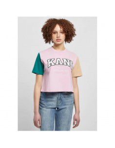 Karl Kani Serif Γυναικείο Crop T-shirt Μπεζ KW231-033-1 2