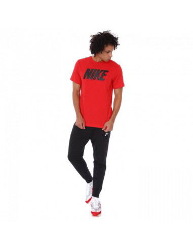 Nike Icon Block Αθλητικό Ανδρικό T-shirt Κόκκινο με Λογότυπο DC5092-657 Nike Icon Block Αθλητικό Ανδρικό T-shirt Κόκκινο με Λογότυπο DC5092-657