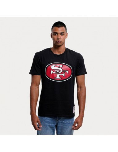 Mitchell & Ness Ανδρικό T-shirt Κοντομάνικο Μαύρο BMTRINTL1053-SF4BLCK Mitchell & Ness Ανδρικό T-shirt Κοντομάνικο Μαύρο BMTRINTL1053-SF4BLCK