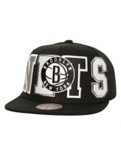Mitchell Ness Varsity Bust Snapback Brooklyn Nets Cap HHSS6461BNEYYPPPBLCK