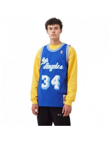 Mitchell Ness NBA Swingman Los Angeles Lakers Shaquille O'Neal M Tshirt SMJYAC18013LALROYA96SON Mitchell Ness NBA Swingman Los Angeles Lakers Shaquille O'Neal M Tshirt SMJYAC18013LALROYA96SON