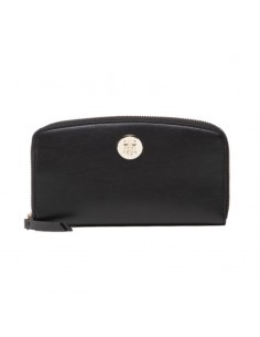 Tommy Hilfiger Μεγάλο Γυναικείο Πορτοφόλι Μαύρο AW0AW13649-BDS