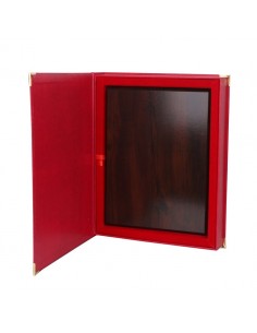 Red case with backing